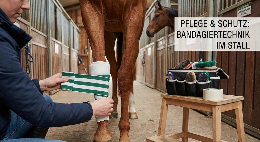 Pferdebein Bandagen Anlegen Technik Schritt für Schritt