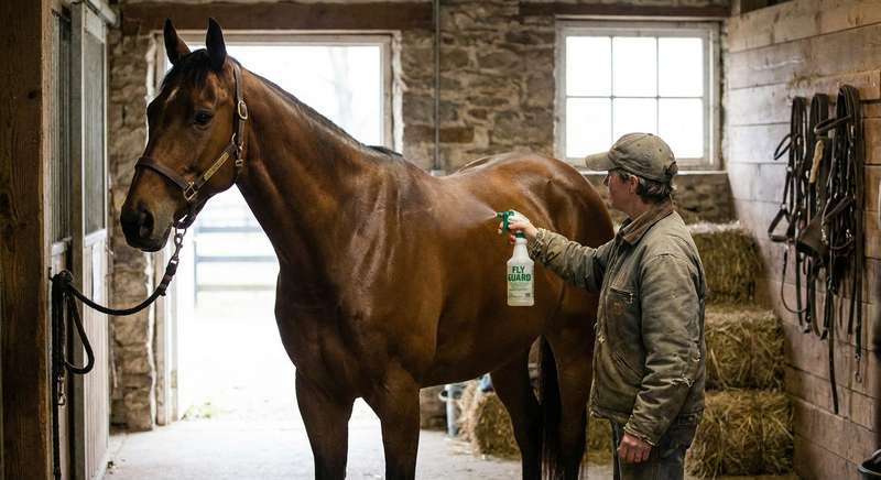 Fliegenspray Pferd Vergleich chemisch natürlich