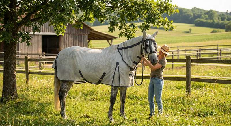 Fliegenkontrolle Pferd ganzheitlich