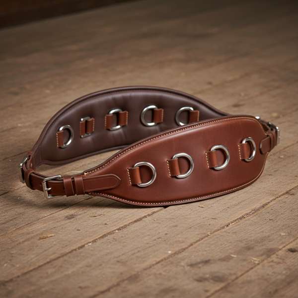 Longiergurt mit D-Ringen für Ausbinder — Detailansicht