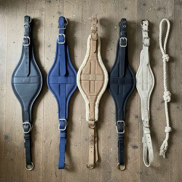 Verschiedene Longiergurte im Vergleich