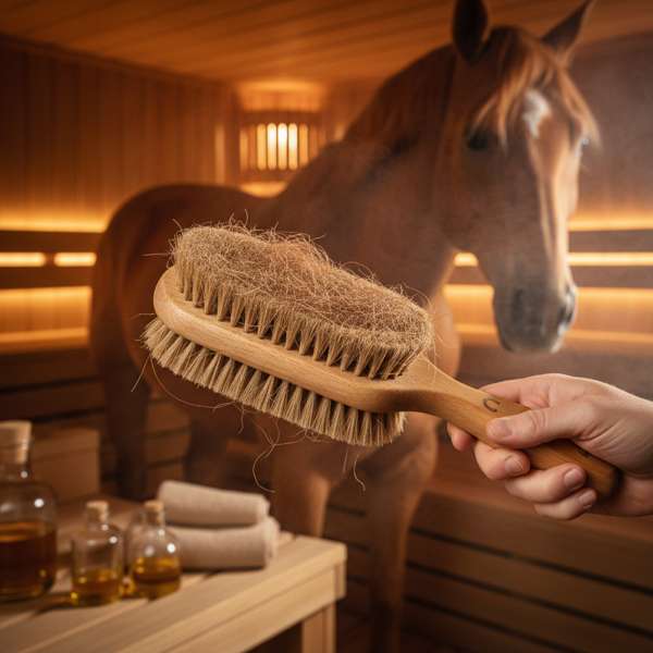 Pferd Fellwechsel-Bürste