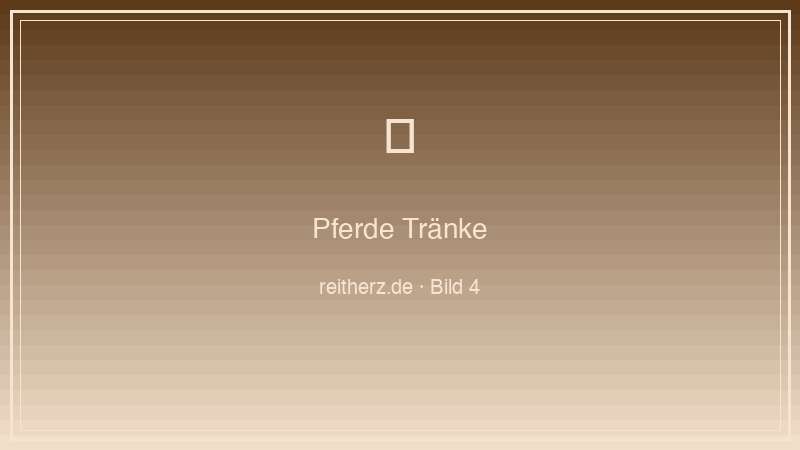 Pferdetränke Winter Frostschutz