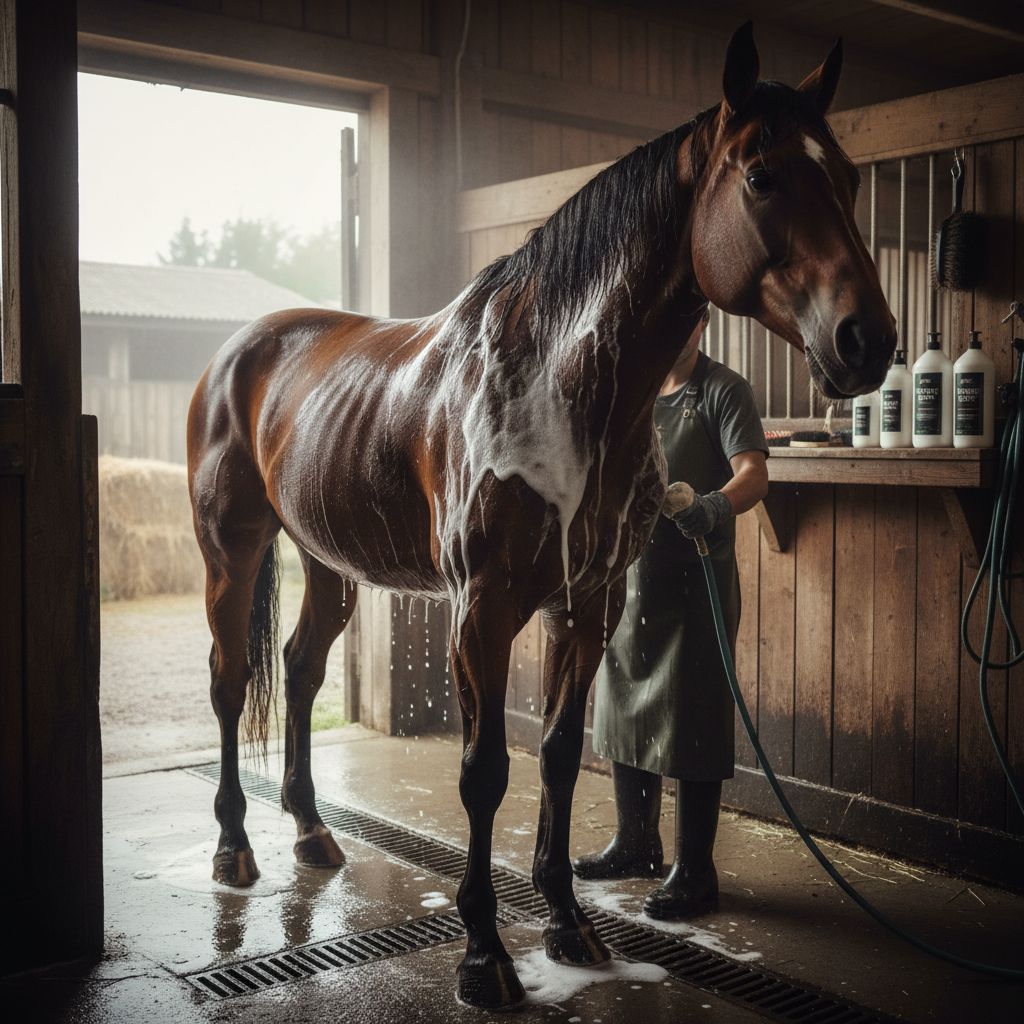 Pferdeshampoo Mähne waschen