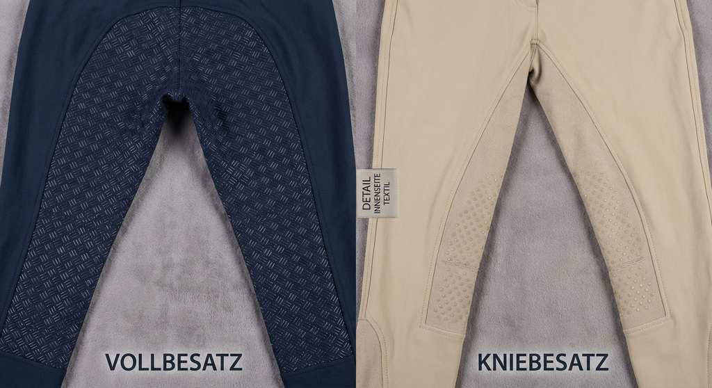 Reiterhosen Vollbesatz Kniebesatz Silikon Leder Vergleich