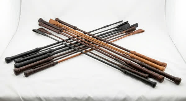 Reitgerte – Kollektion verschiedener Gerten und Peitschen