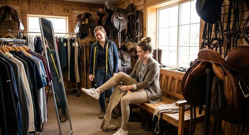 Reithose Größentabelle und Passform