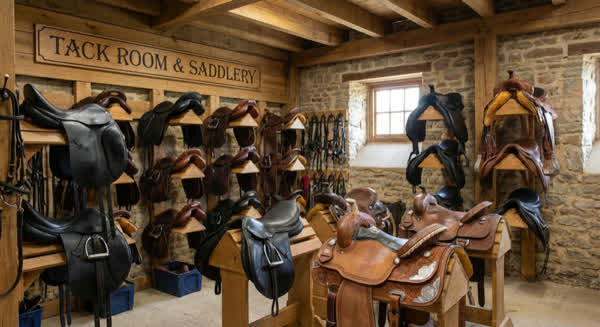 Sattellager – verschiedene Sättel für alle Disziplinen