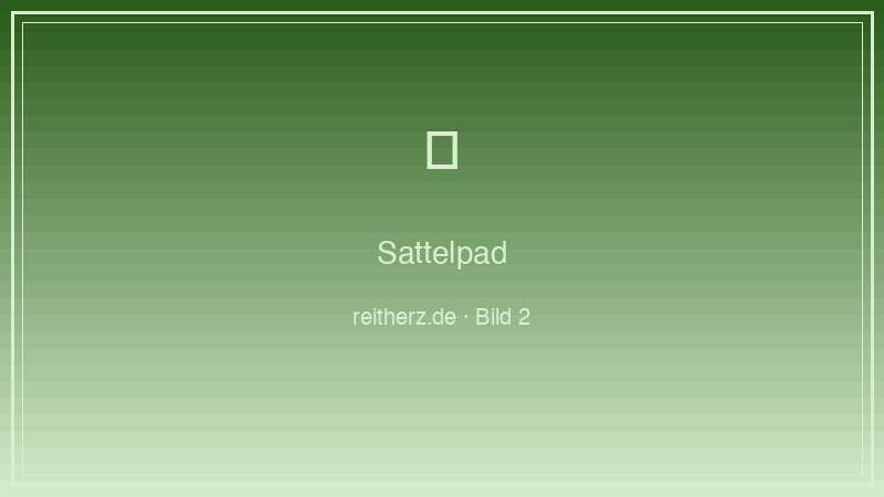 Sattelpad Typen Gel Lammfell Schaumstoff