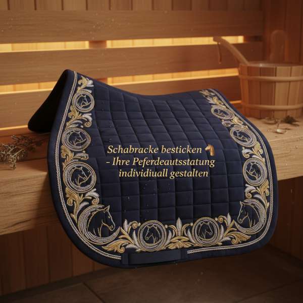 Schabracke besticken 🐴 - Ihre Pferdeausstattung individuell gestalten